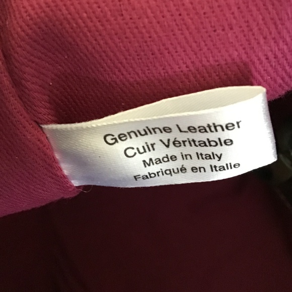 Fabulous dark brown leather handbag with animal print cowhide in the front - Picture 9 of 10